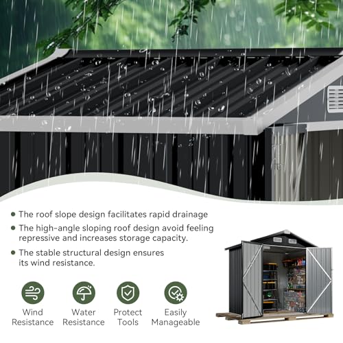 6x4 FT Shed Outdoor Storage Shed