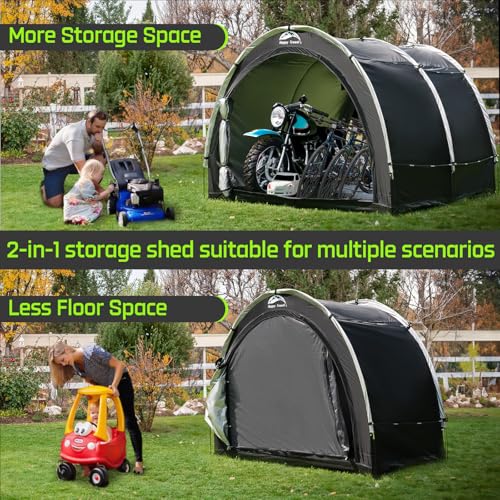 Outdoor Waterproof Bike Storage Tent Shed for 2