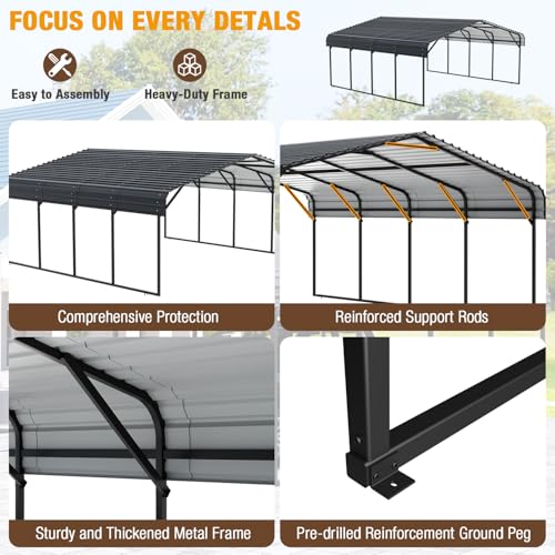 20' x 20' Outdoor Carport