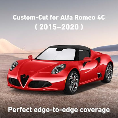 Windshield Sunshade Compatible for Alfa Romeo 4C 2015
