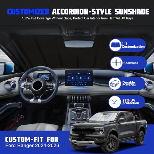 Windshield Sun Shade for Ford Ranger 2024