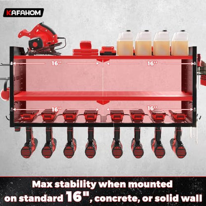 Power Tool Organizer with Charging Station