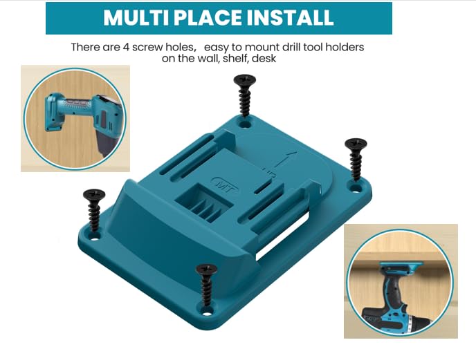 10 Packs Drill Mount Holder for Makita 18V Li (10 Count)