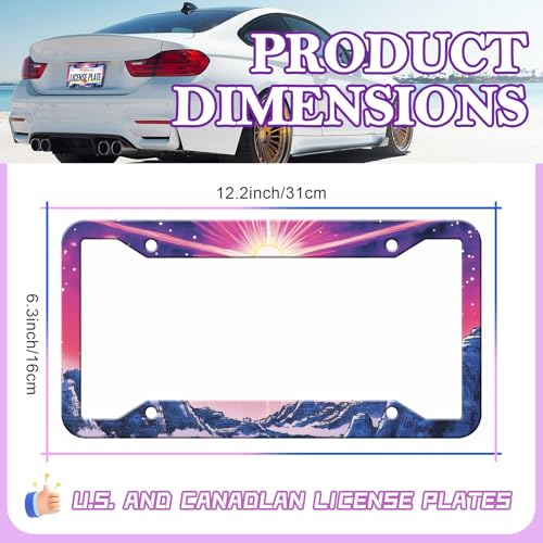 Sunset Mountain Anime License Plate Frames