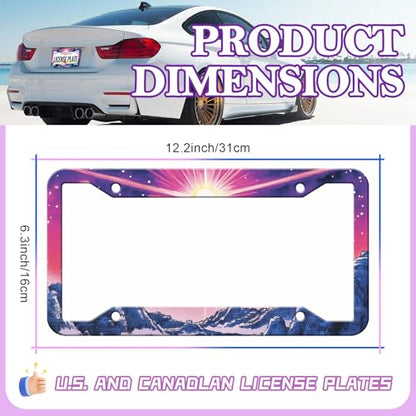 Sunset Mountain Anime License Plate Frames