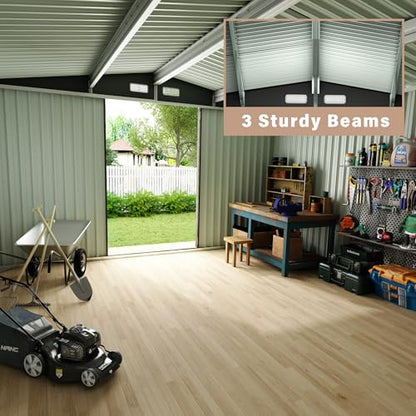 10x12 FT Metal Storage Sheds Outdoor