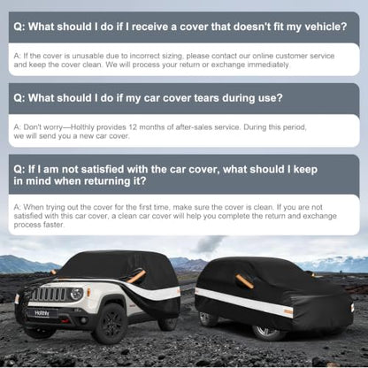 10 Layers SUV Car Cover Custom Fit for Jeep Renegade