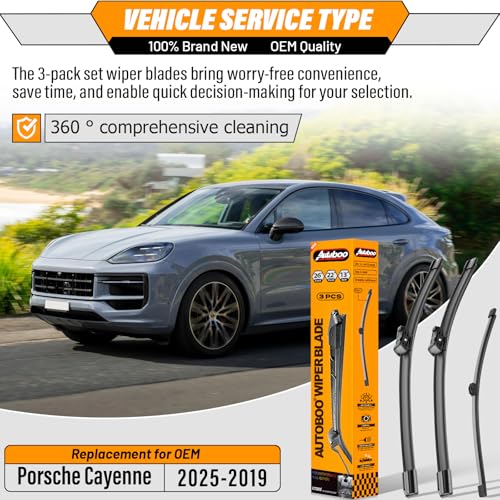 Windshield Wiper Blades Replacement for Porsche Cayenne 2019