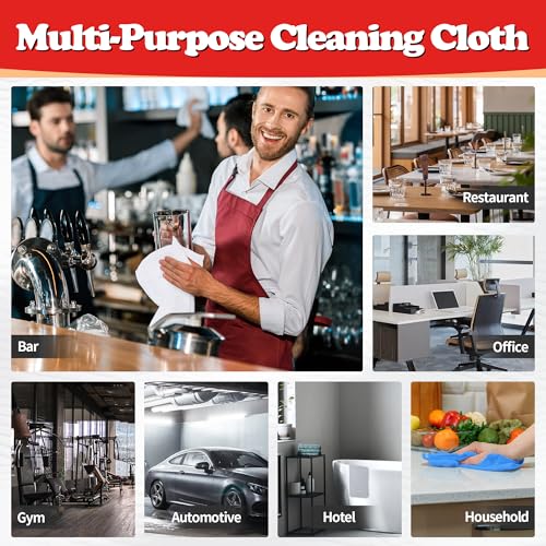 Shop Towels Microfiber Cleaning Cloth Bulk (200 Count)
