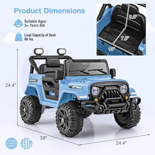 12V Kids Ride on Truck Car