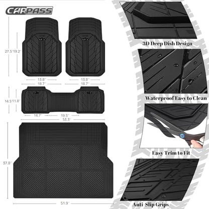 Floor Mats for Cars M (4 Count)