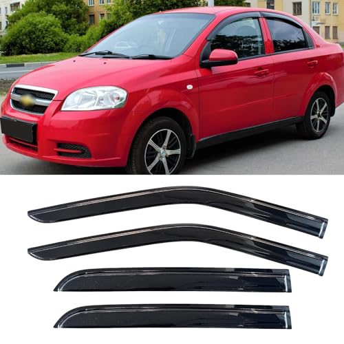 Window Visors Rain Guards for 2007 2008 2009 2010 Chevy Aveo Sedan