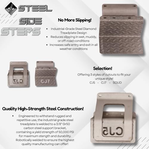 CJ5 Side Steps Compatible with Jeep © CJ Vehicles