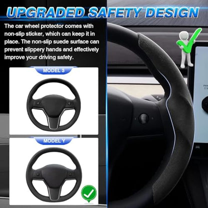 Custom Fit for Tesla Steering Wheel Cover