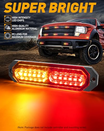1200T Emergency Strobe Grille Lights (8 Count)