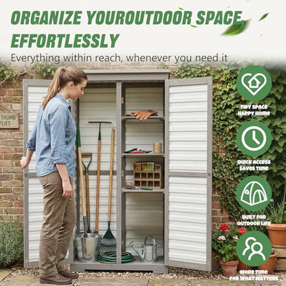 Outdoor Storage Cabinet Store More in Less Space
