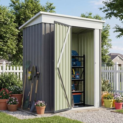 5x3 FT Outdoor Storage Shed with Floor Frame