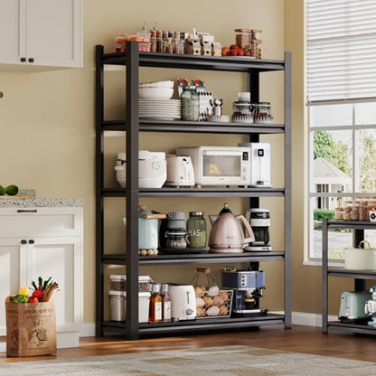 72H Metal Kitchen Storage Shelves
