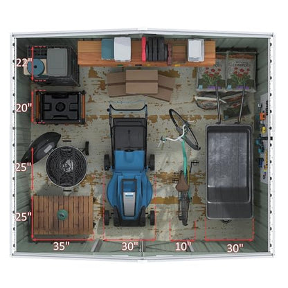 10×8FT Outdoor Storage Shed