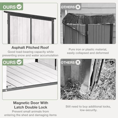 Outdoor Storage Shed with Floor