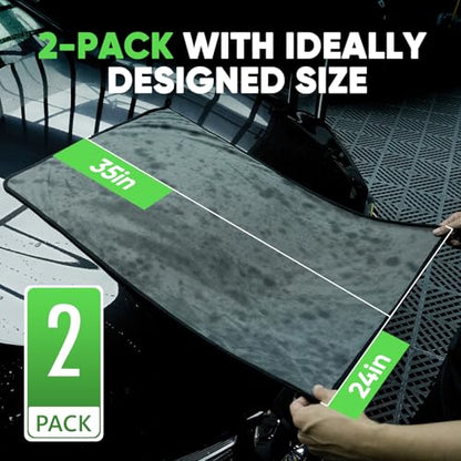 2 Pack Microfiber Towels (2 Count)