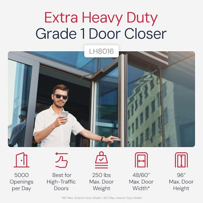Extra Heavy Duty Door Closer Commercial Grade 1