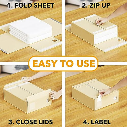 6 Pack Bed Sheet Organizers and Storage