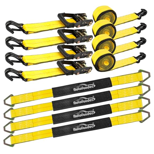 Car Tie Down Straps for Trailers 2" x 10' 4 (4 Count)