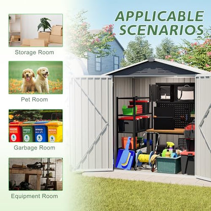 6' x 4' Outdoor Storage Shed