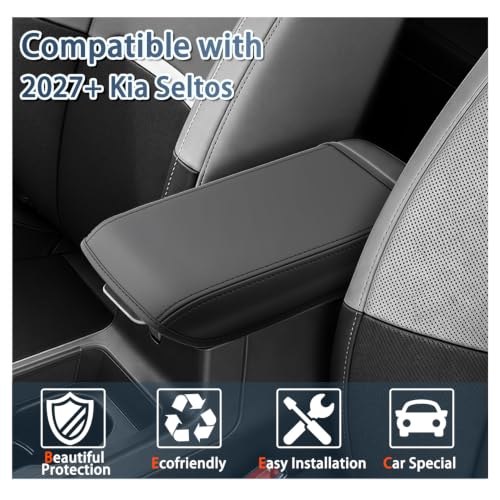 2027 Seltos Armrest Cover for 2027 Kia Seltos Accessories Soft Comfy Center Console Lid Protector Compatible with 2027 Kia Seltos