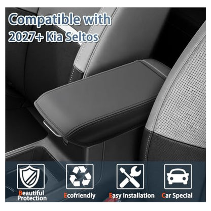 2027 Seltos Armrest Cover for 2027 Kia Seltos Accessories Soft Comfy Center Console Lid Protector Compatible with 2027 Kia Seltos