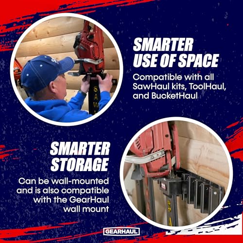 GearHaul SawHaul SnapLok Rotating Tractor Chainsaw Carrier