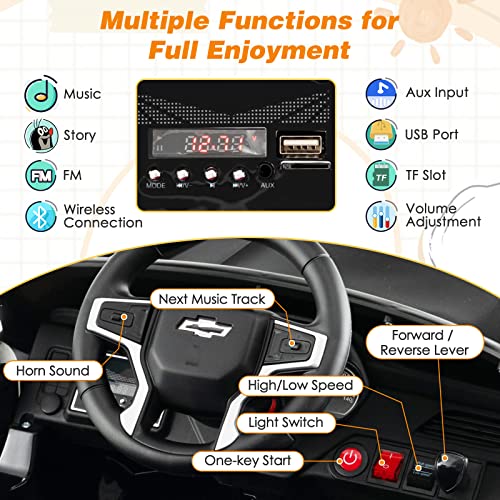 Ride on Car 12V Licensed Chevrolet Tahoe Battery Powered Electric Vehicle w