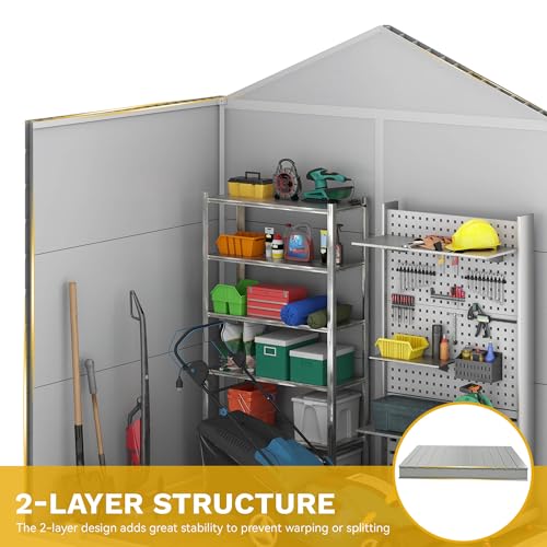 6x4.4 FT Outdoor Storage Shed