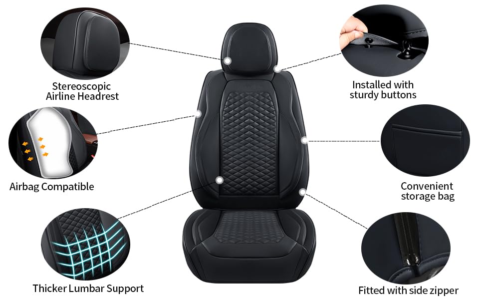 Car Seat Covers Full Set (2 Count)
