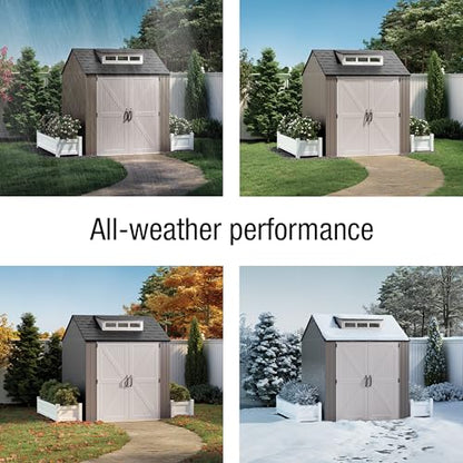 Large Resin Outdoor Storage Shed With Floor