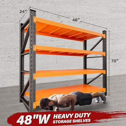 48" Wide Heavy Duty Garage Shelving Units