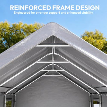 Heavy Duty Carport Canopy 13x25FT
