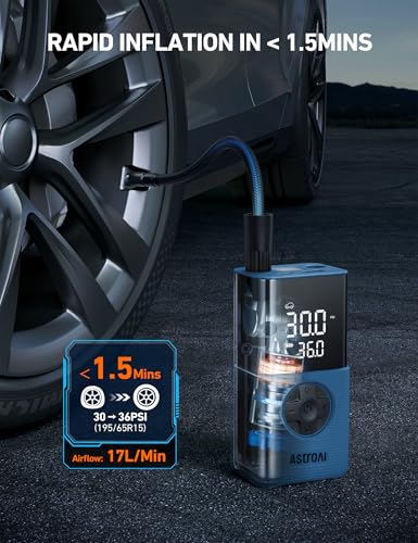 L7S Tire Inflator Portable Air Compressor Cordless with Digital Pressure Gauge