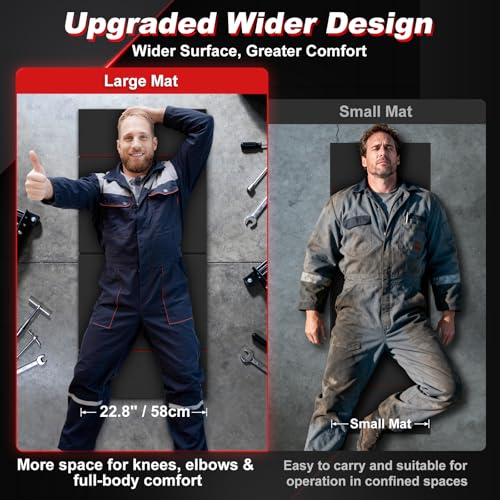 22.8" Wide Mechanic Mat Foldable EVA Kneeling Pad with Magnetic Tool Slots