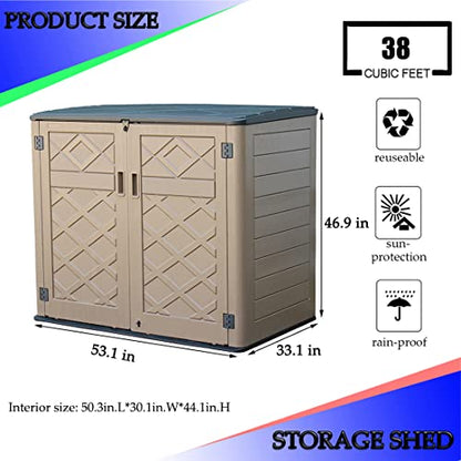 Large Horizontal Storage Sheds