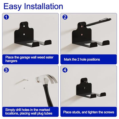 Garage Organization Weed Eater Wall Mount (2 Count)