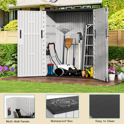 Outdoor Vertical Storage Shed