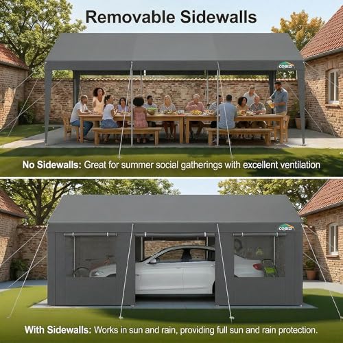 Carport 20x20 Heavy Duty Storage Shelter Shed Waterproof