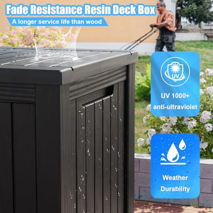 200 Gallon Lockable Resin Deck Box