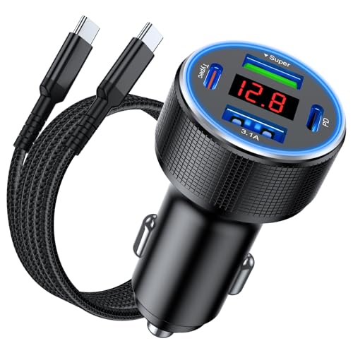 iPhone 17 Car Charger USB C Fast Charge Cable