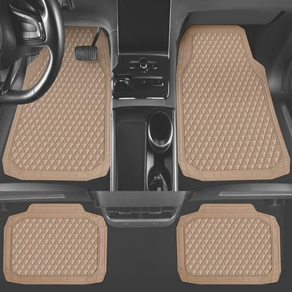 Beige Rubber Car Mats