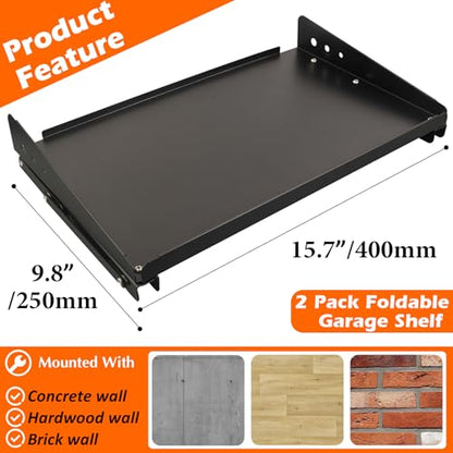 Heavy Duty Wall Mounted Shelf (2 Count)