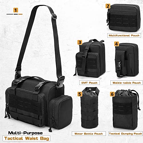 6 Pack Tactical Car Seat Back Organizer for Truck (6 Count)