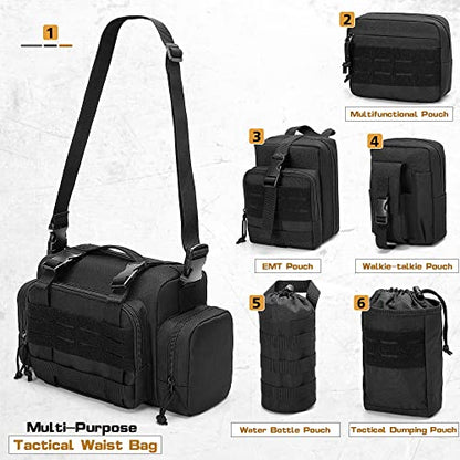 6 Pack Tactical Car Seat Back Organizer for Truck (6 Count)